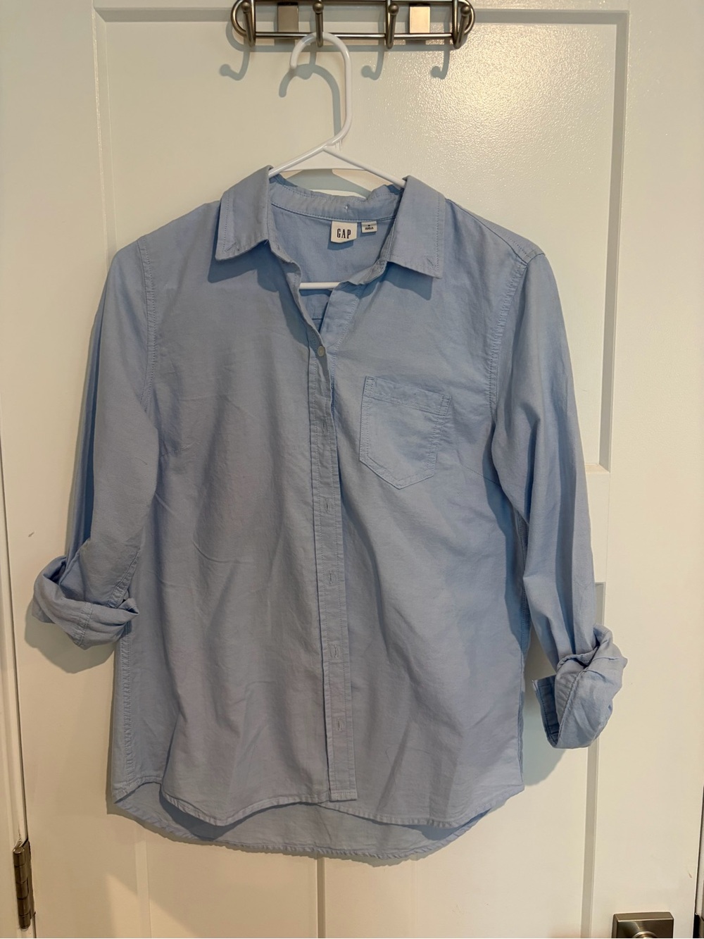 GAP Light Blue Casual Button-Down Shirt